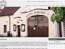 Tablet Screenshot of hotelbaroko.cz
